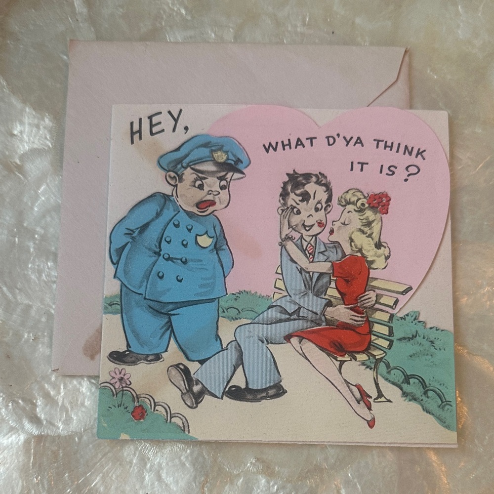 Vintage Style Valentine Card